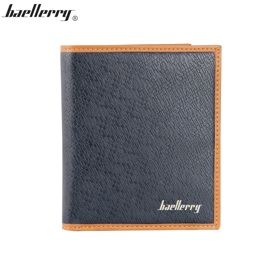 Baellerry Мужские Кошельки PU Кожа Короткие Бумажник Горизонтальный и Вертикальный