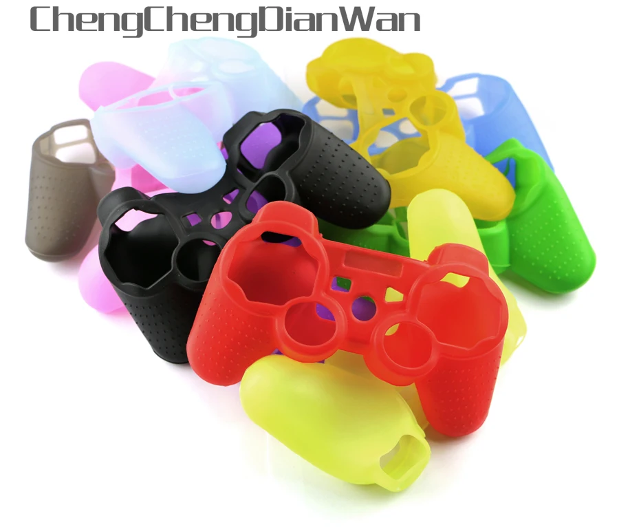 Цветной силиконовый чехол chengdianwan для PS3 игровой контроллер 2 шт./лот|cover for|cover