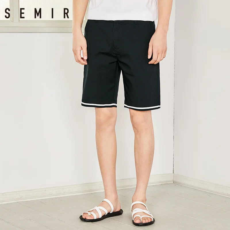 Мужские короткие джоггеры SEMIR мужские шорты для отдыха Новинка лета 2018 прямые