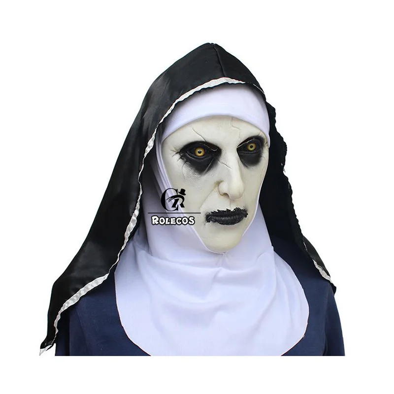 ROLECOS The Conjuring 2 Маска монашка валак Косплей Маска латексные страшные маски Хэллоуин костюм аксессуар для мужчин и женщин