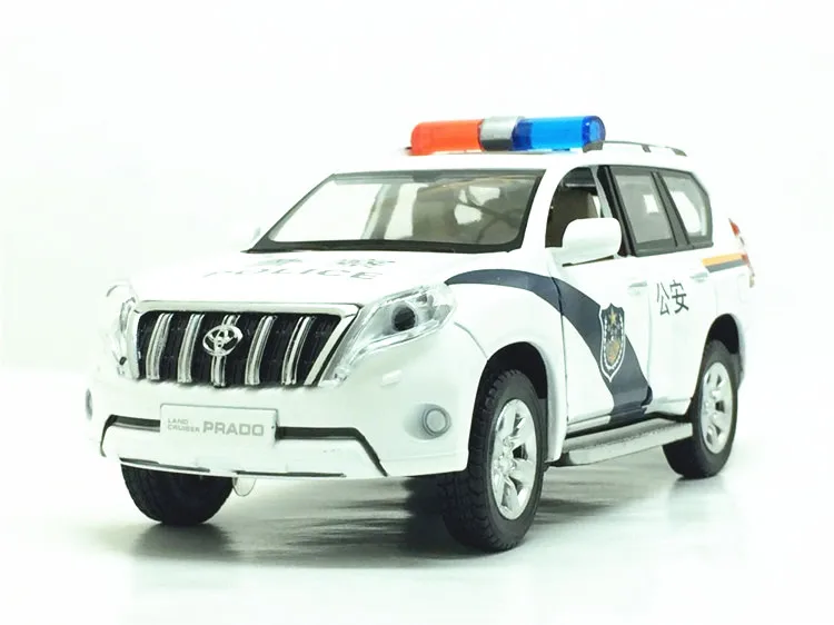 Высокая симитация 1:32 TOYOTA LAND CRUISER PRADO металлический сплав Модель автомобиля игрушки с вытягиванием назад для детей подарки на день рождения - Цвет: F