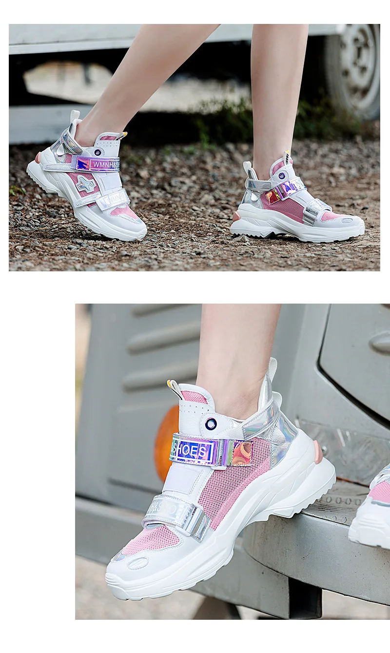 Повседневная обувь; женские кроссовки на платформе; zapatos de mujer; сезон весна; Новинка; chaussures femme; Женская обувь в стиле пэчворк
