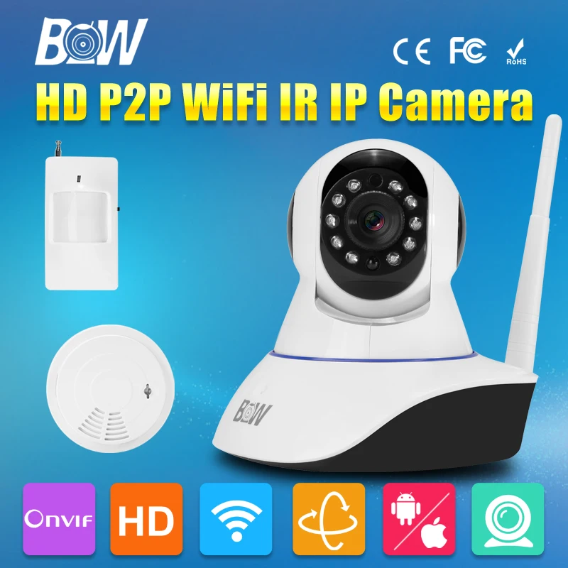 Безопасности Беспроводной Wi-Fi IP Камера 720 P двухстороннее аудио видеонаблюдения
