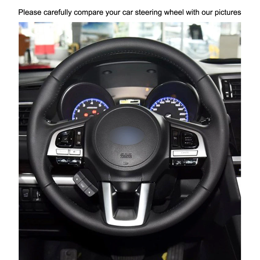 Черный PU искусственная кожа Чехлы рулевого колеса автомобиля обёрточная бумага