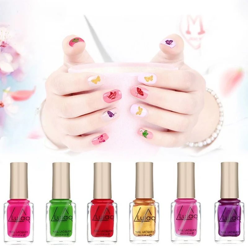LULAA Профессиональный Nail штамповка принт польский сладкий Цвет лак для ногтей
