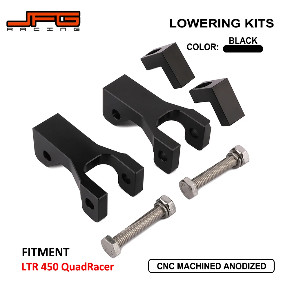 

ATV Front Lowering 3.5" Adapter Aluminum Adjustable Kit For Suzuki LTR 450 LTR450 QuadRacer (Original stock A-Arms Only) Only)