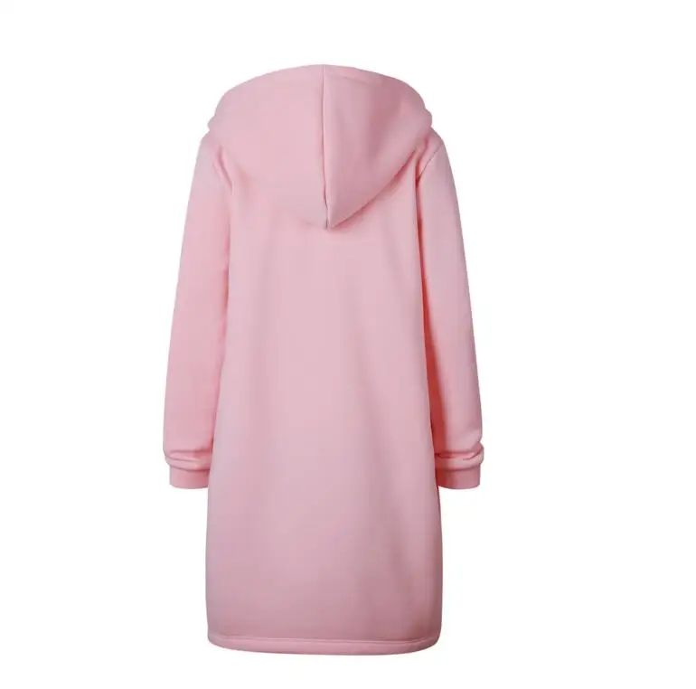 

Autumn winter women plus size long hoodie jackets 5XL women long Jacket coat women Outerwear & Coats 8 Color S -XXXXXL
