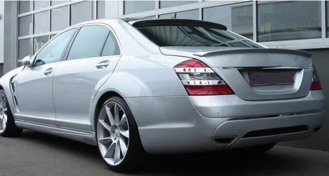 Для benz S class w221 заднее стекло Верхнее крыло крыша спойлер 2006- S65 стиль ABS материал для benz S320 S400 S420 S450 S600