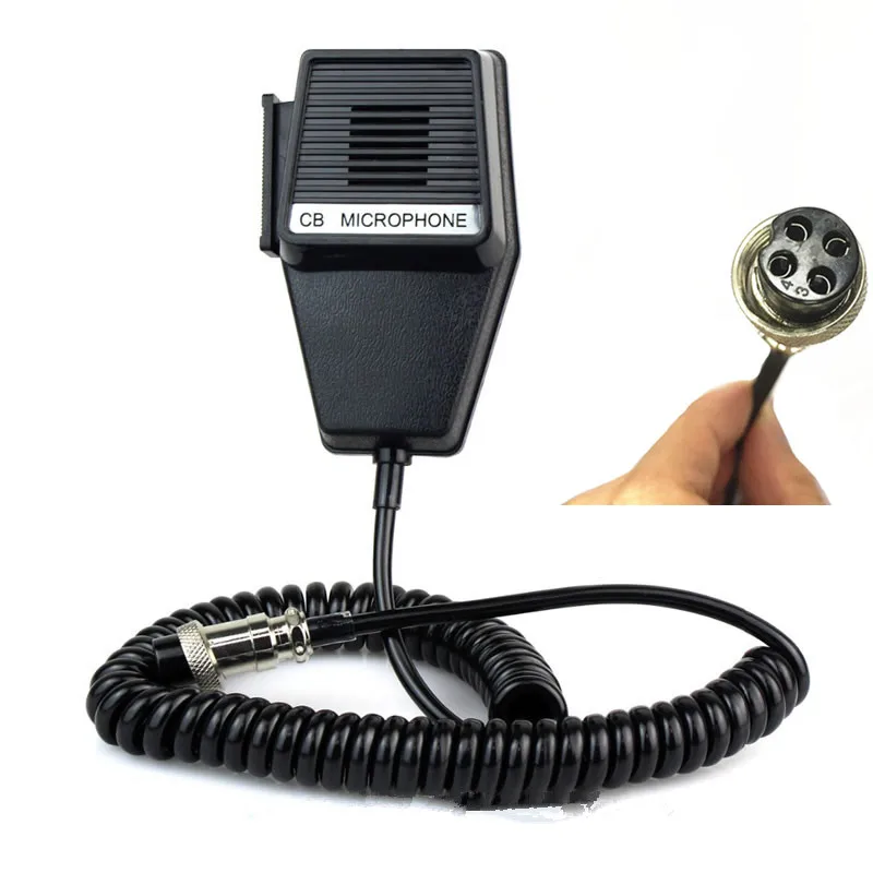 for COBRA PR240 PR245 PR350 PR375 PR550 cobra CB walkie-talkie car air head 4 heart microphone | Мобильные телефоны и