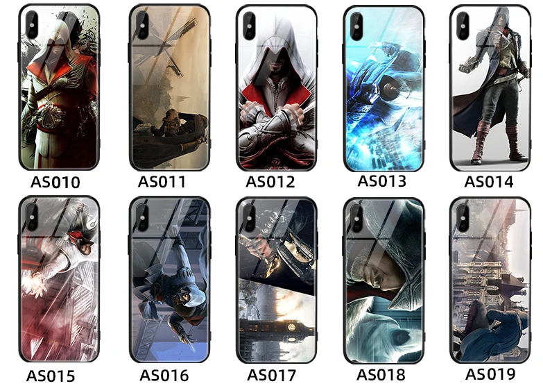Защитный чехол из закаленного стекла Assassin's Creed для iphone 8 7 6s X XR XS телефона сделай
