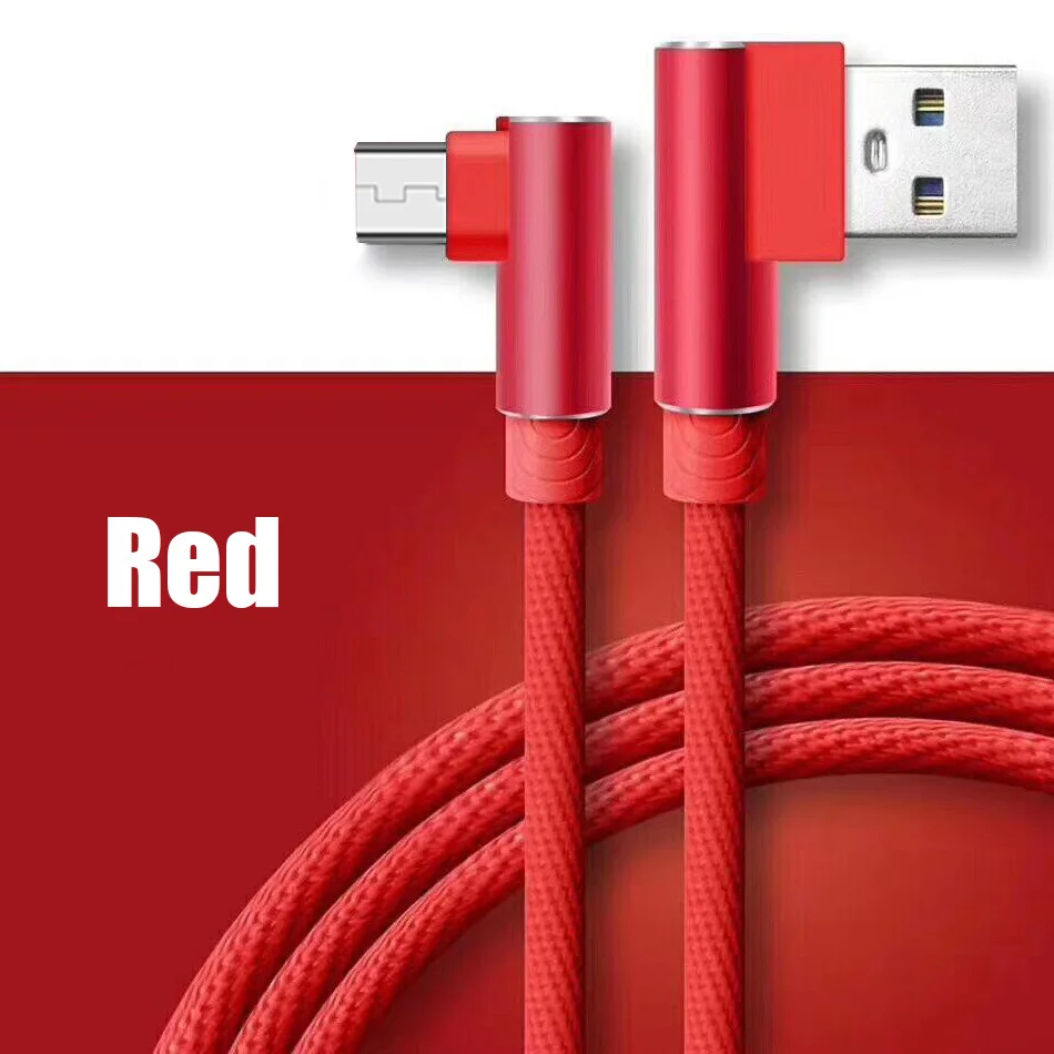 3а Быстрая зарядка Micro USB кабель Microusb зарядное устройство шнур для samsung Xiaomi Redmi Note 7 Pro Honor планшет Android, телефон кабель для передачи данных - Цвет: Red For Android