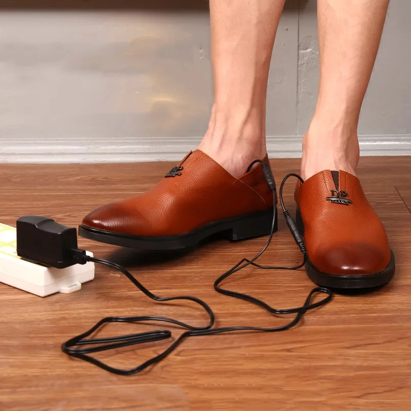 Линия передачи данных+ стельки для мужчин и женщин; Новинка; USB; с электропитанием; плюшевые меховые стельки; зимняя теплая стелька с подогревом; унисекс