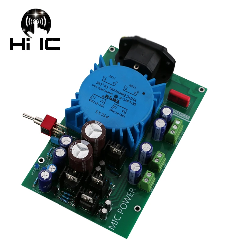 Двойное напряжение Регулировка регулятора плата питания для Preamp DAC AMP микрофона