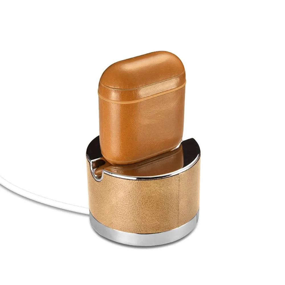 Чехол для наушников XBERSTAR из натуральной кожи защитный чехол Apple AirPods чехлы