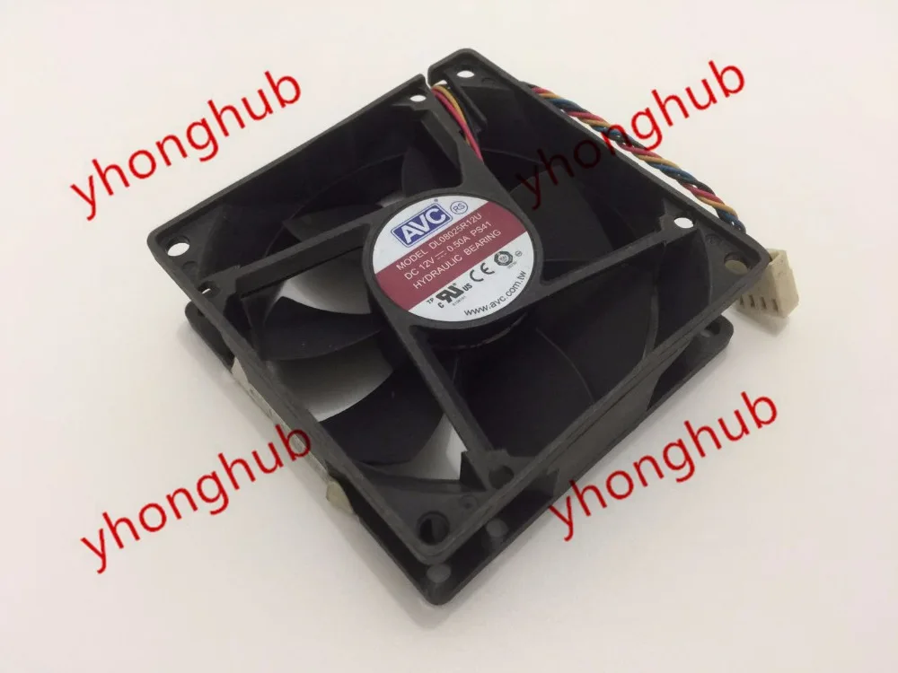 Вентилятор охлаждения сервера AVC DL08025R12U PS41 DC 12V 0.50A 80x80x25 мм|square fan|server fandc fan 12v |