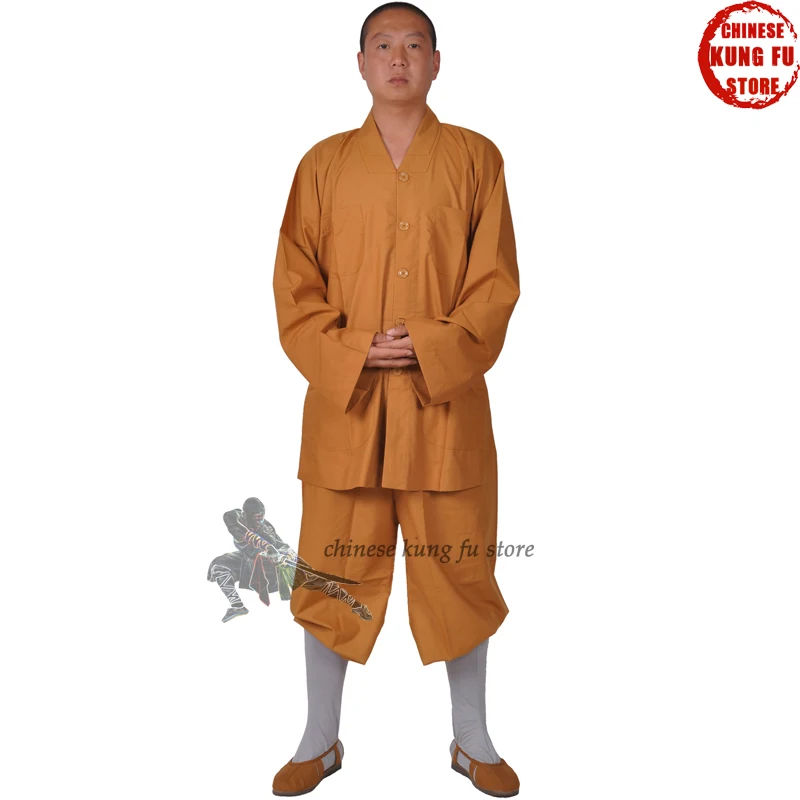 Хлопковая форма шаолина буддийский костюм боевые искусства кунг фу одежда для