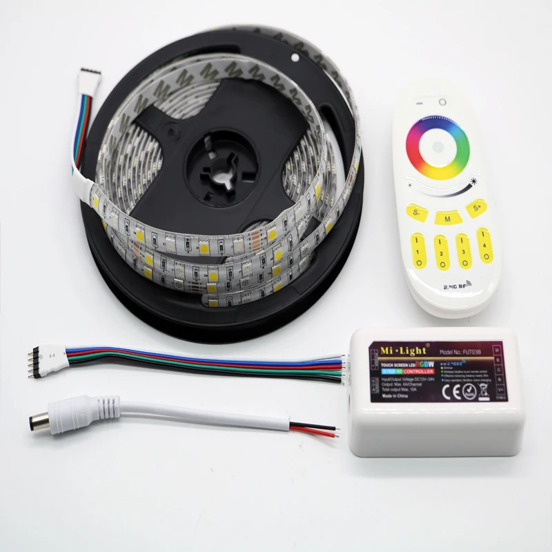 10 м 15 20 RGBW RGBWW светодиодные полосы света DC12V водонепроницаемый 5050 SMD + mi Light