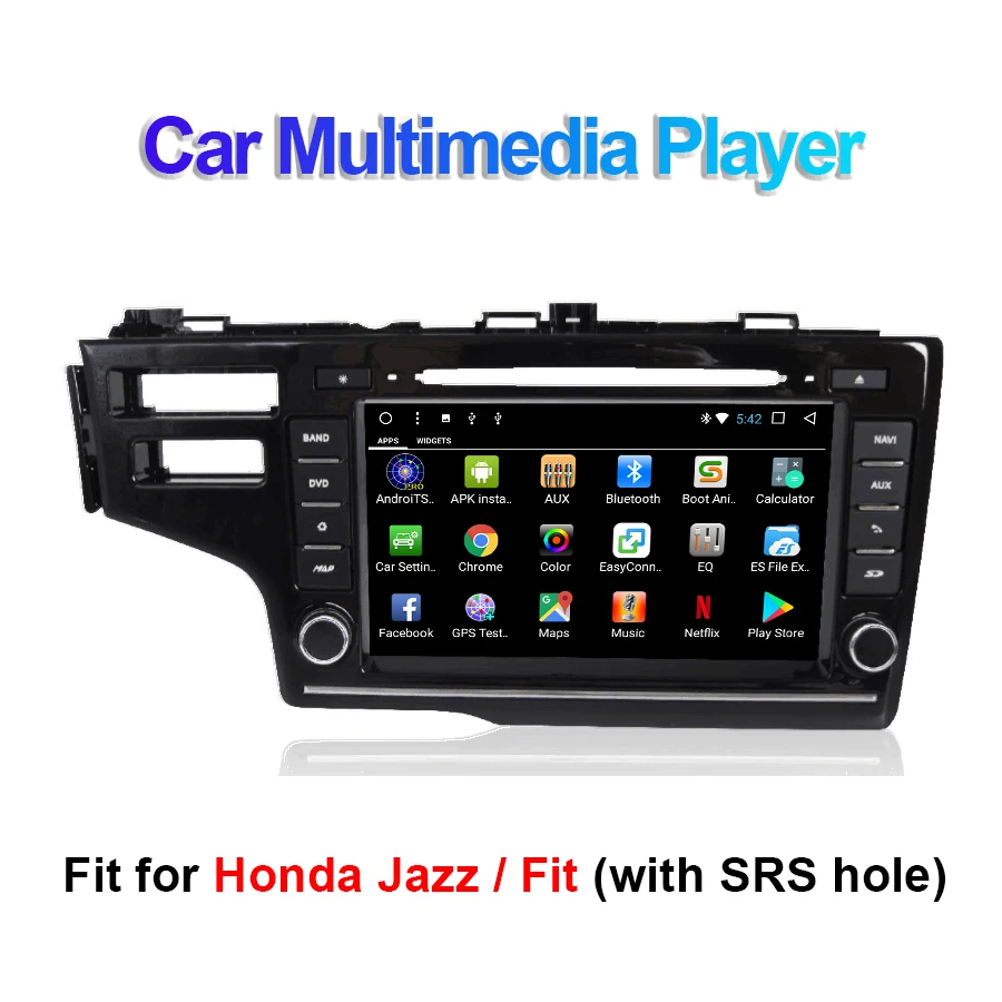 Android 7 1/8 1 автомобильный DVD мультимедийный плеер для Honda Fit/Jazz левая рука вождения