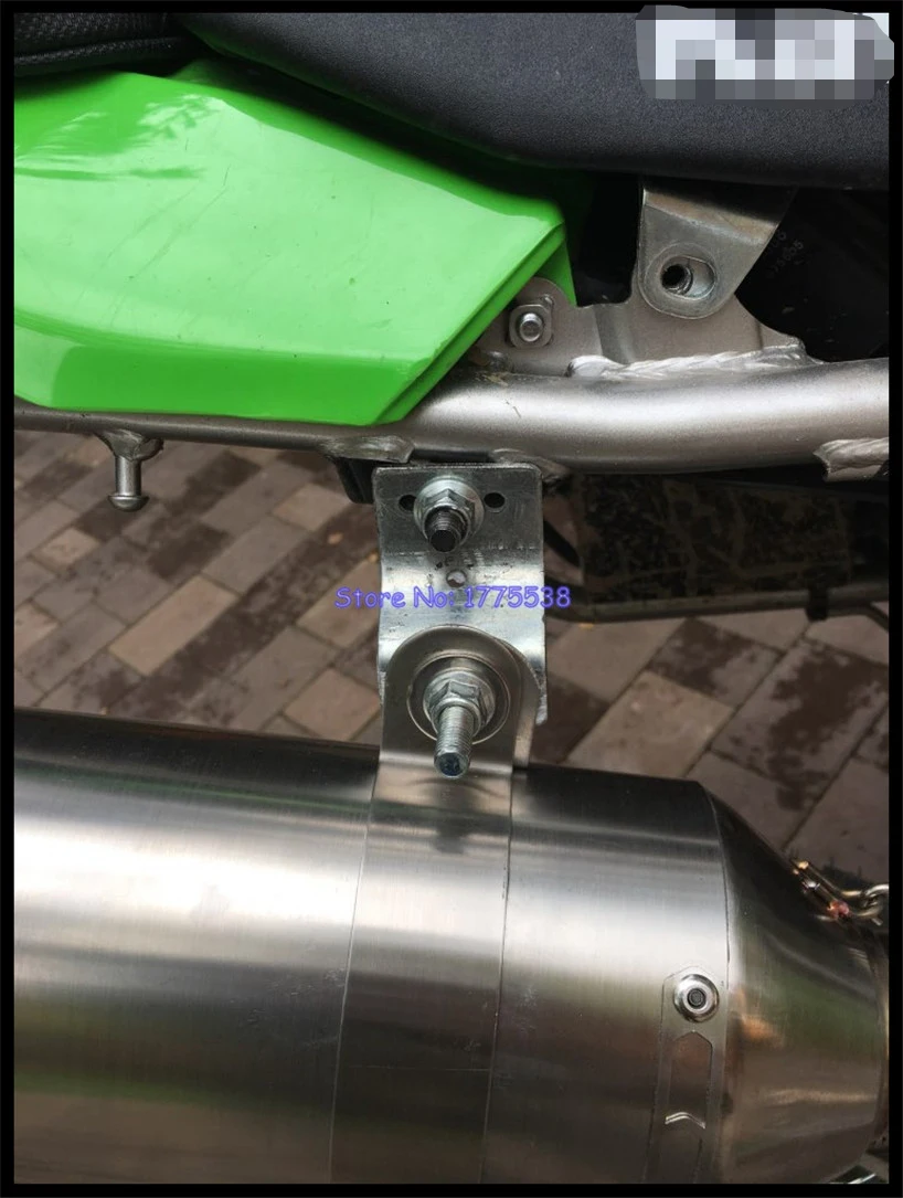 1 шт. из нержавеющей стали KLX250 01-09 10-16 глушитель для внедорожных мотоциклов для KLX250 без шнуровки глушитель для мотоцикла