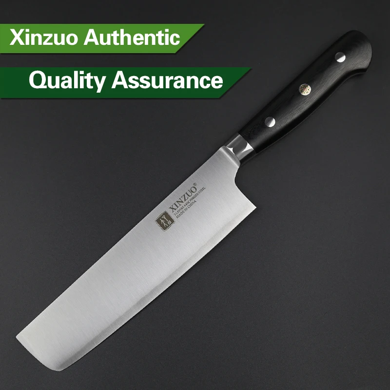 Нож для нарезки XINZUO 3-слойный кухонный нож 440C из закаленной стали с рукояткой G10 |