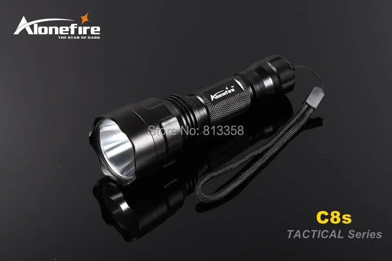 AloneFire C8 CREE XML T6 L2 U3 светодиодный тактический флэш-светильник фонарь 20 мм крепление для страйкбола прицел ружья светильник 18650 батарея