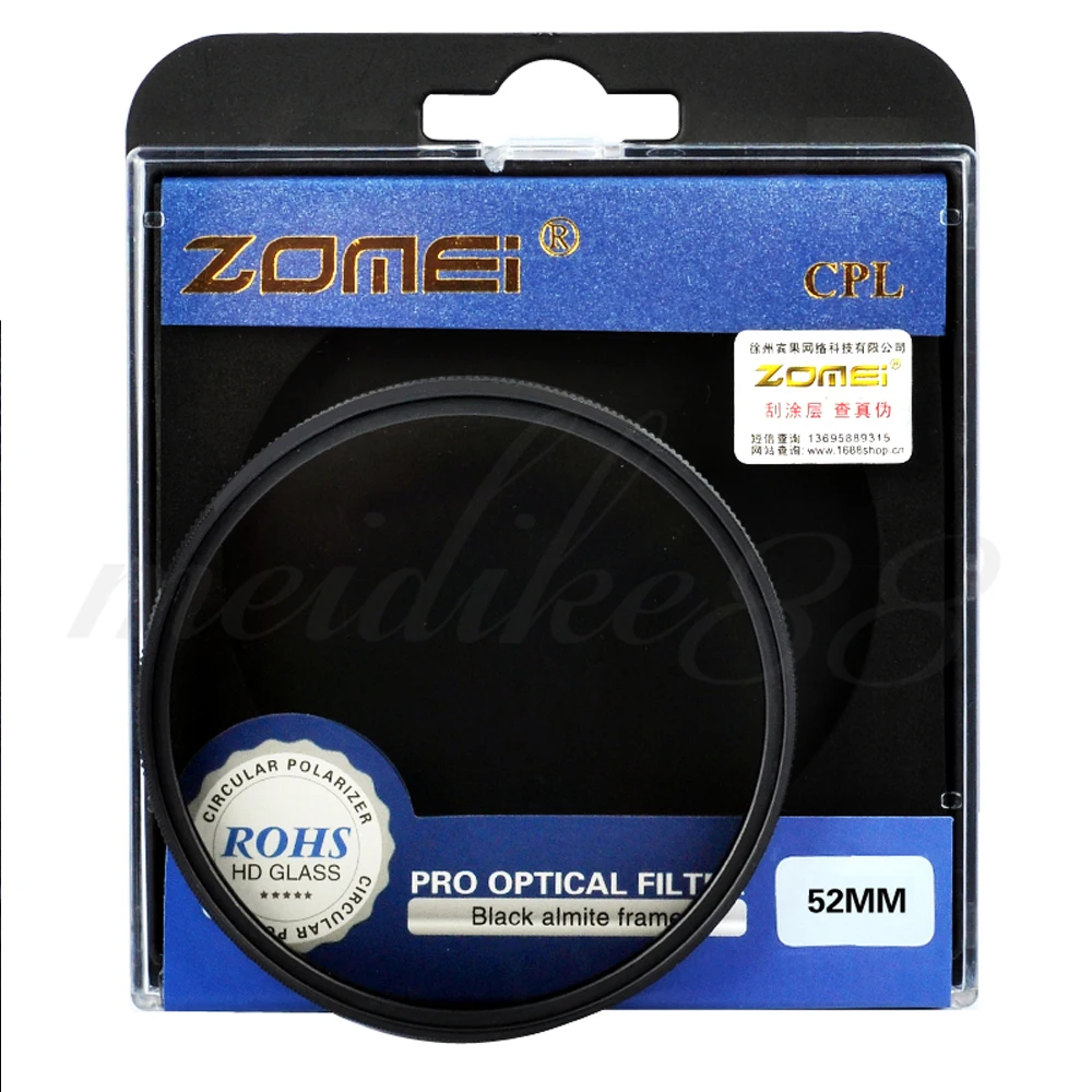 Zomei 52 мм CIR PL круговой поляризационный фильтр CPL для объектива камеры Canon Nikon|filter