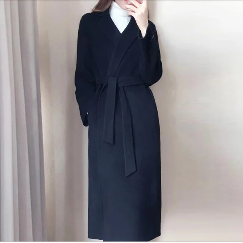 2019 новое осенне зимнее пальто хорошего качества из чистой шерсти Повседневный