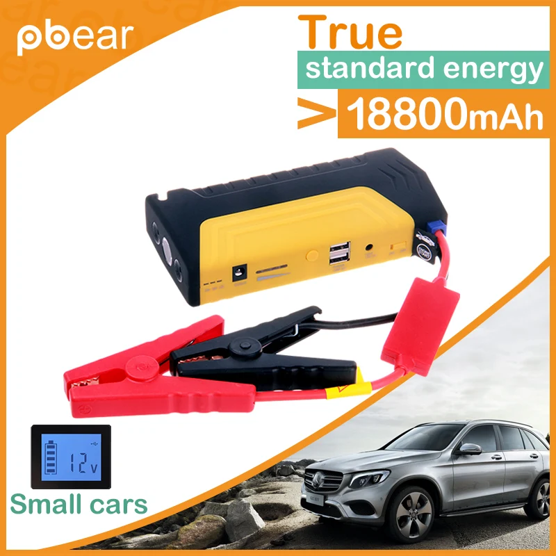 18800 мАч Автомобиль Скачок Стартер Бустер Power Bank 2 USB Зарядное Устройство 12 В