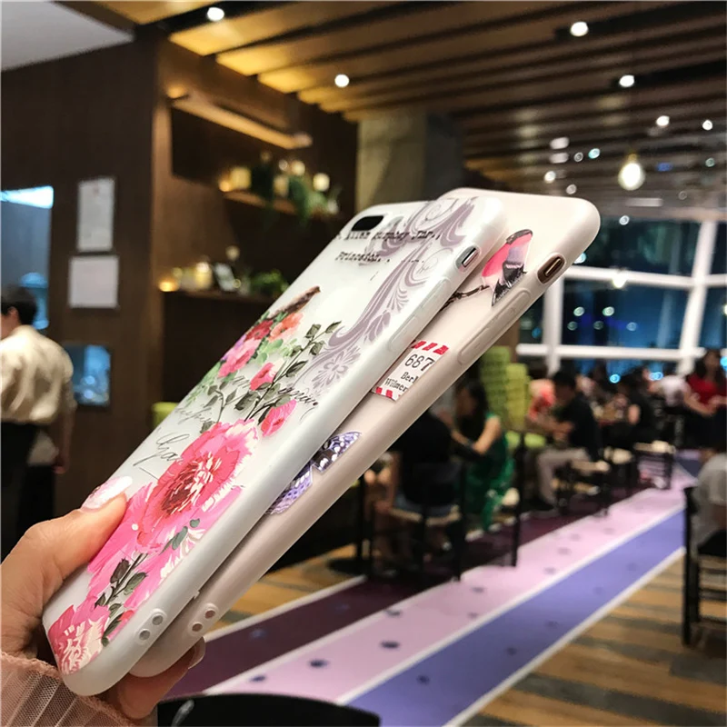 Силиконовый чехол для телефона с цветком huawei mate 20 Pro ремешок на запястье 3D мягкий