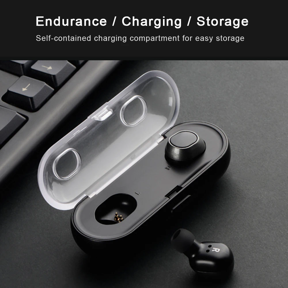 Bluetooth гарнитура 3D беспроводные стерео Geluid TWS16 Mini V4.2 Draadloze Koptelefoon Bluetooth наушники с зарядным устройством