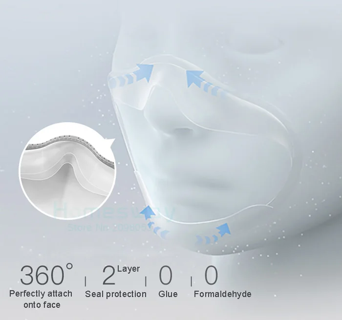 Xiaomi Mijia AirPOP анти-Дымчатая маска для лица против пыли PM2.5 маска Регулируемая Ушная подвесная с фильтром 4 шт. 4 цвета