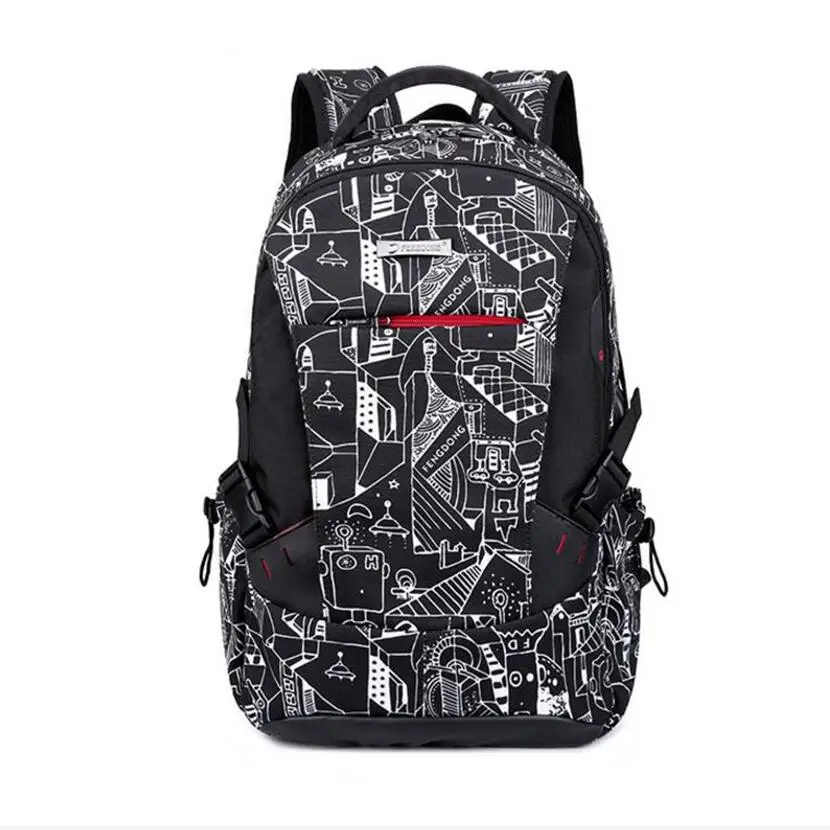 Модный прочный рюкзак для ноутбуков с usb портом зарядки водостойкий школьный