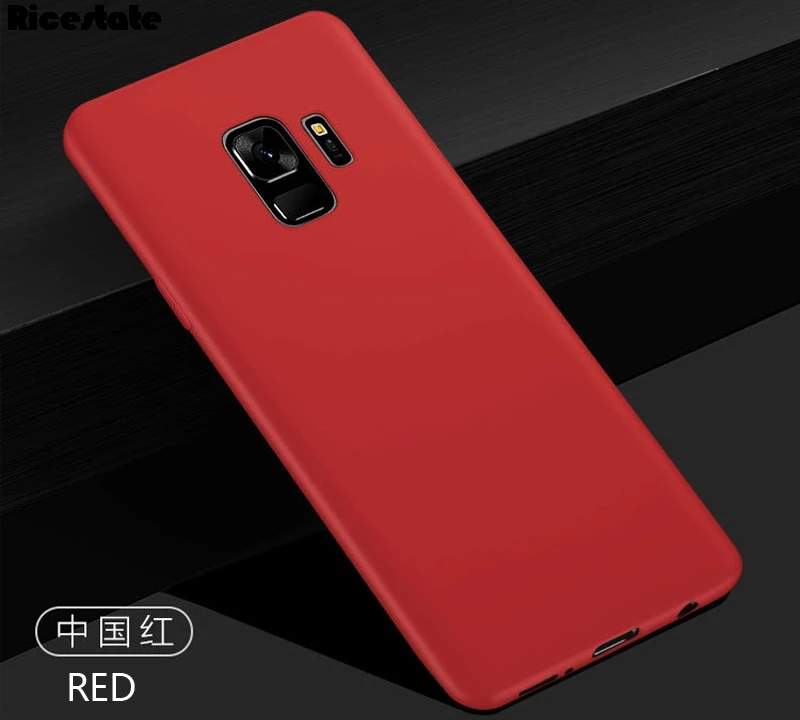 Красный Fundas для samsung Galaxy A6 Чехол Мягкий Силиконовый ТПУ матовый чехол для samsung A6 Plus A6+ A6+ чехол для телефона - Цвет: Красный
