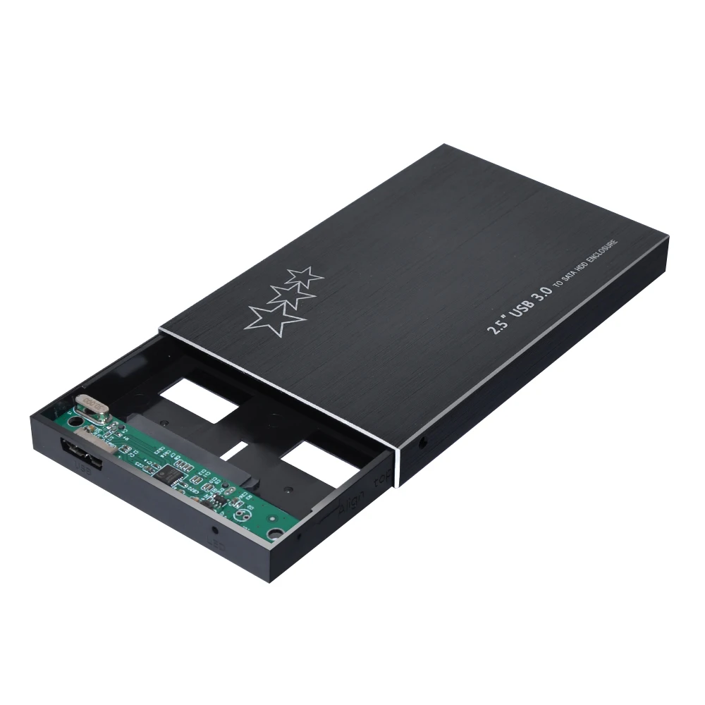 Портативный Футляр для внешнего накопителя HDD SATA к USB 3,0 жесткий диск 2,5 дюймов алюминиевый корпус для жестких дисков с usb-кабелем