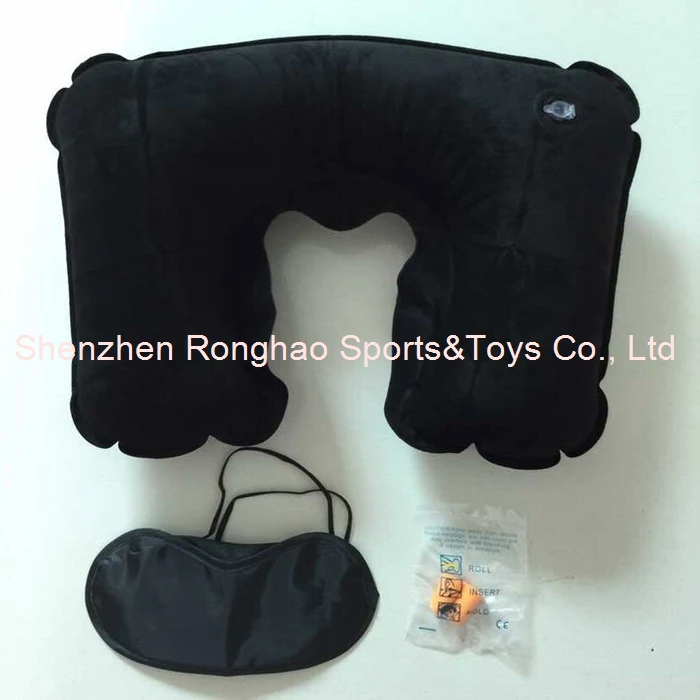 Надувная мягкая уличная Автомобильная подушка для шеи компактная надувная из