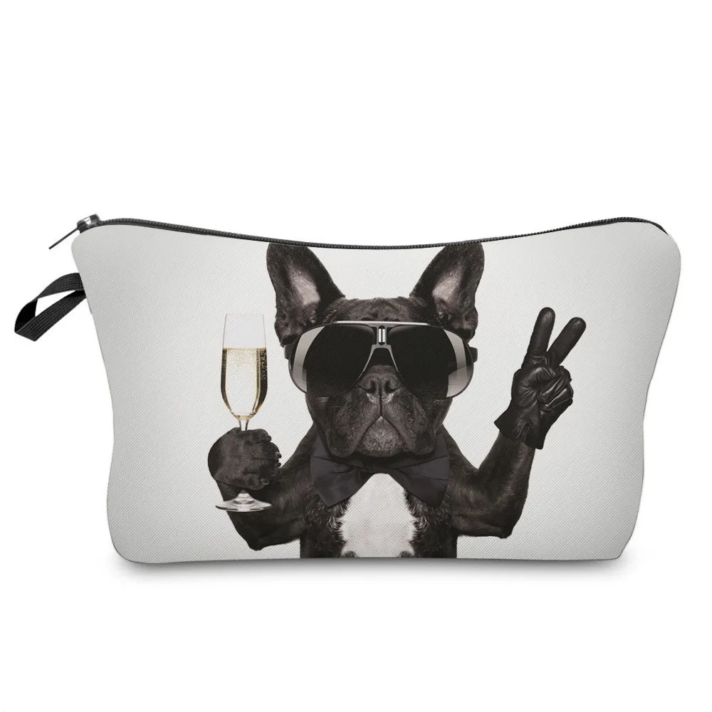 4 Gabwe печать сумка для макияжа чехол pug Life розовые милые косметичка для путешествий сумка-Органайзер для туалетных принадлежностей сумка-несессер Maleta De Maquiagem - Цвет: 4