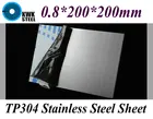 0,8*200*200 мм TP304 AISI304 лист из нержавеющей стали матовая пластина из нержавеющей стали доска для волочения DIY Материал Бесплатная доставка
