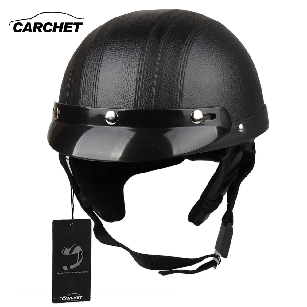 Мотоциклетный шлем CARCHET открытый козырек для мотокросса шлемы с очками шарф