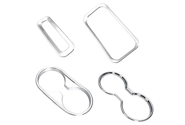 chrome MOPAI Car Interior Gear Shift Knob Panel Cup Holder Decoration Cover Stickers for Jeep Wrangler 2011+ Car Accessories Styling - Название цвета: chrome