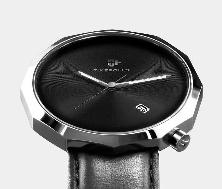 Xiaomi Youpin NUT series двенадцати Угловые кварцевые часы TIMEROLLS импортный механизм, мощный светящийся, кожаный ремешок
