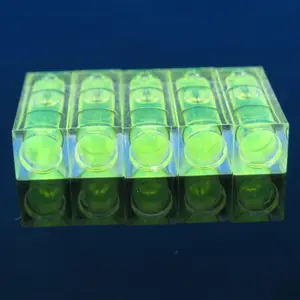 Акции! 5 шт.лот размер 10*10*29 мм квадратный ПММА пузырьковый уровень акриловый корпус спиртовой уровень флакон для ТВ стойки