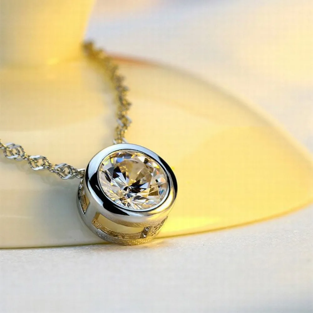 Модное женское ожерелье с кулоном круглыми кристаллами и стразами | Украшения