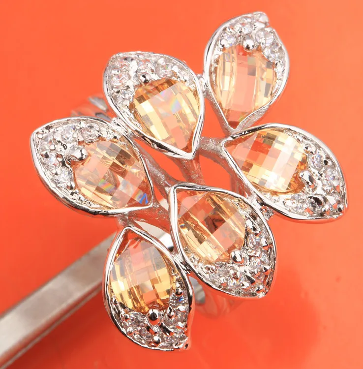 Блестящий Классический Оранжевый Коричневый Шампанское Morganite Самоцветы