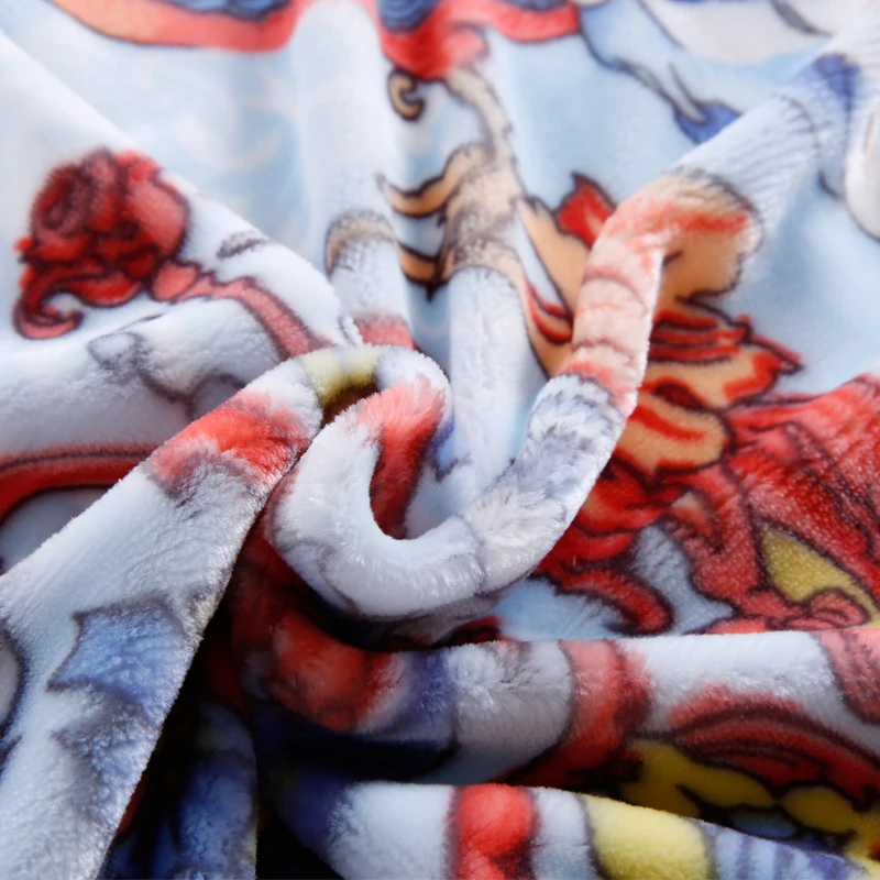ARNIGU Bohemia style luxury printed Thick Blanket Thicken Raschel plaids soft Bed Sheet 200x230cm Winter Bedding Throw or Quilt | Дом и сад