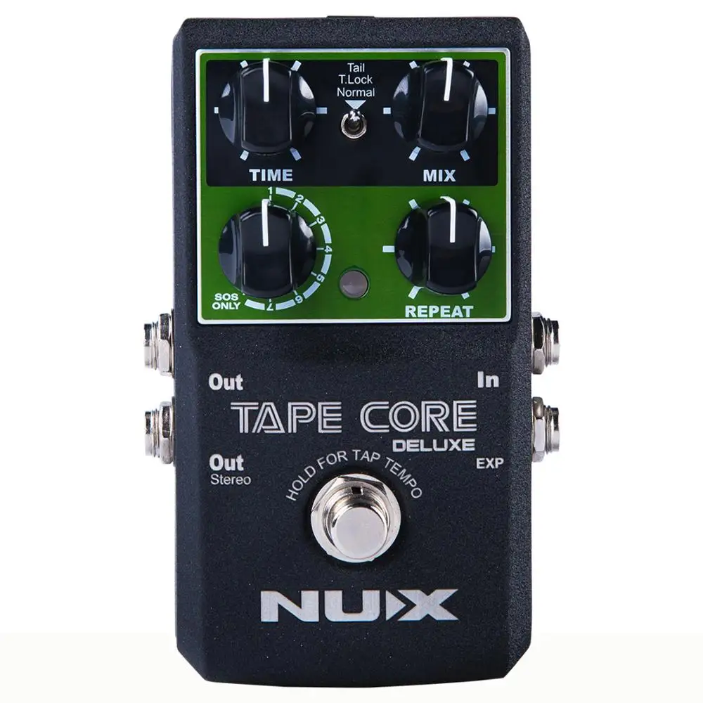NUX Tape Core Deluxe Echo 7 моделей эффект задержки настоящий обход электробас гитара педаль