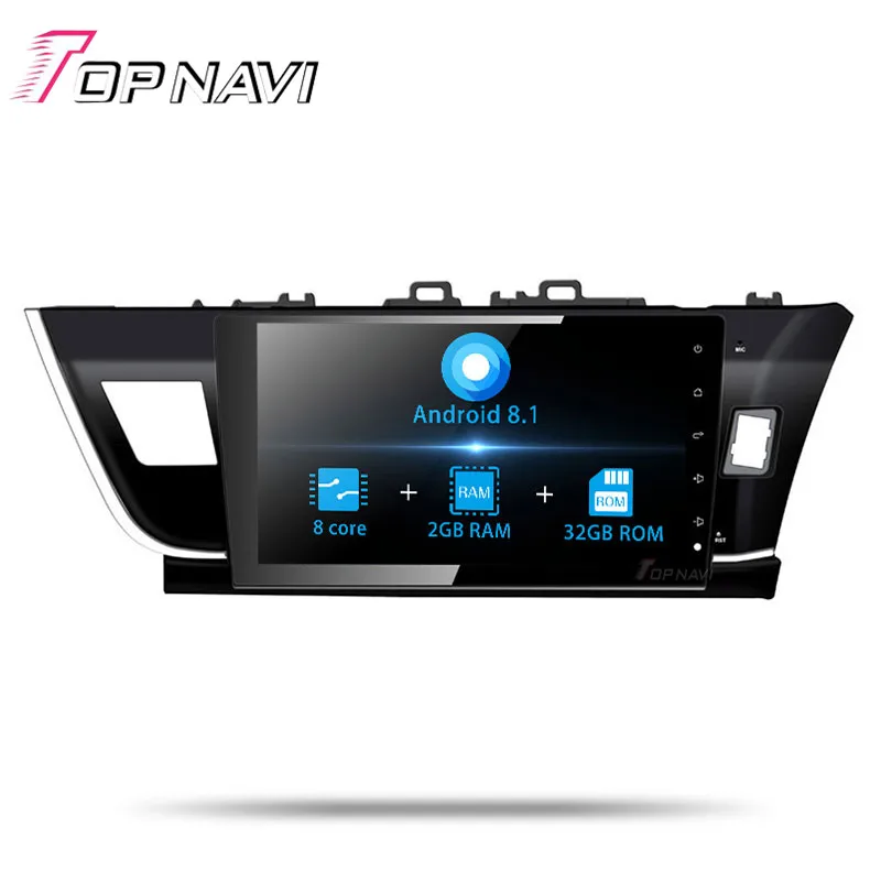 Авторадио 2 din для Toyota Corolla 2014 2015 2016 10 1 дюйма Android 8 автомобильный GPS-навигатор плеер