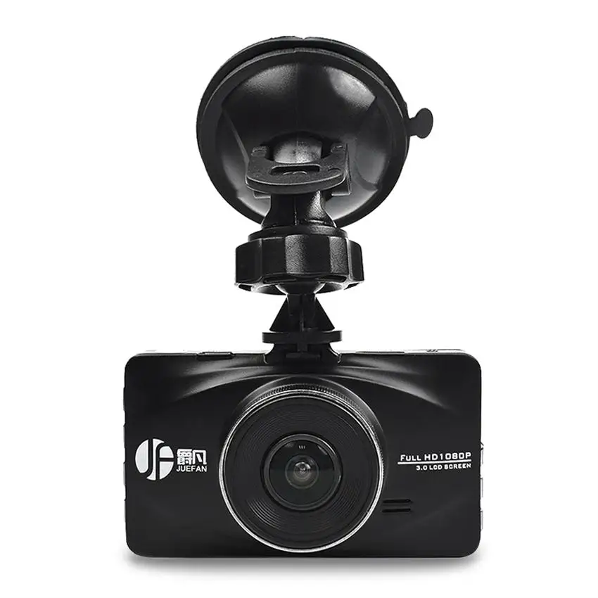 JUEFAN A119 DVR Full HD 1080P видеорегистратор Novatek 96655 Автомобильная камера рекордер 3,0 экран 170 градусов 6g объектив WDR ужин ночного видения - Название цвета: black  dvr
