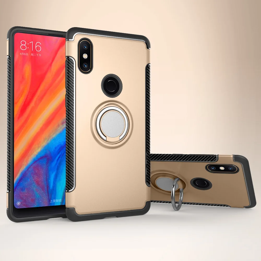 AXBETY для xiaomi mi x 2 s чехол Магнитный автомобиля адсорбции кольцо Броня защитный