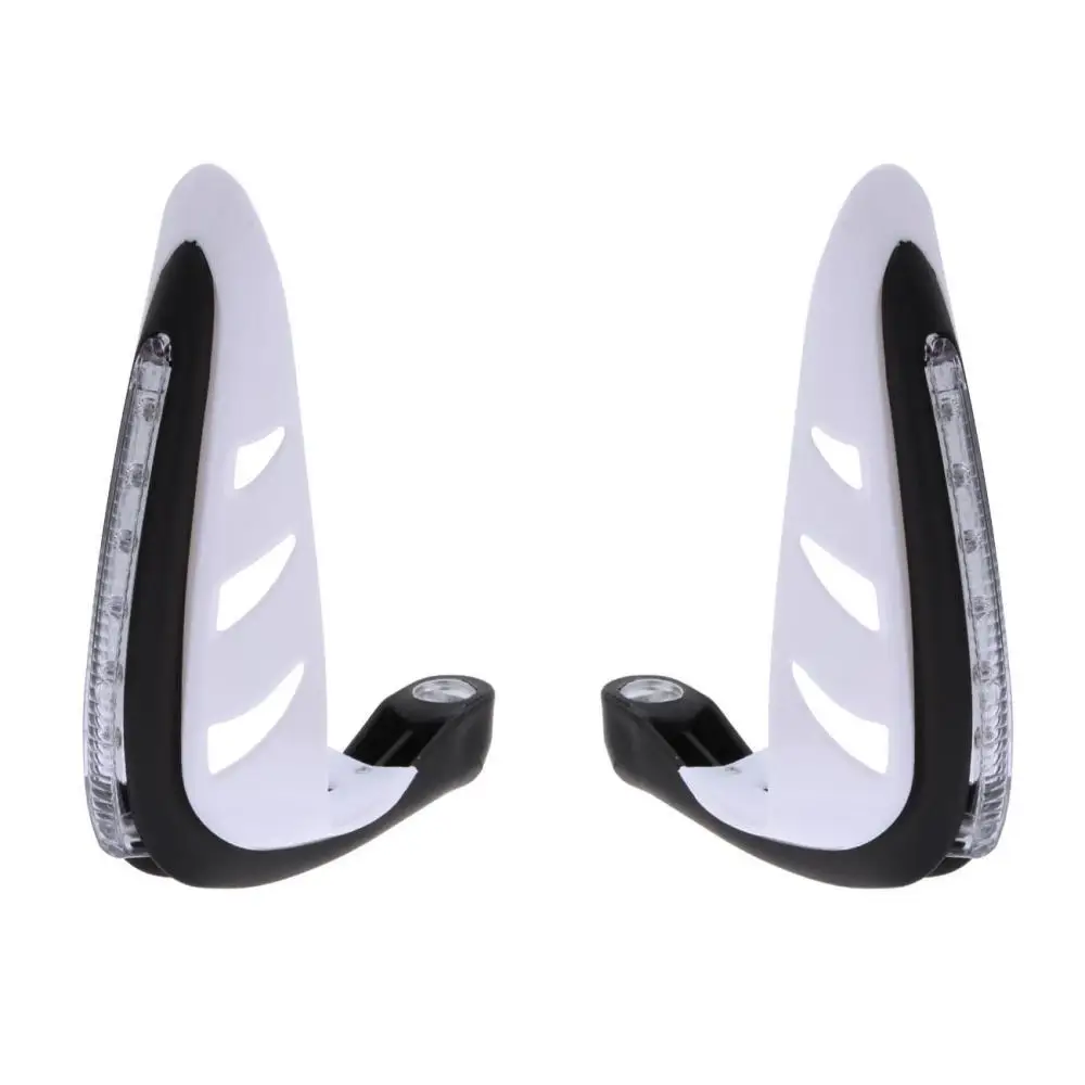 Черная универсальная защита для рук на руль с LED дневные ходовые огни Сигналы