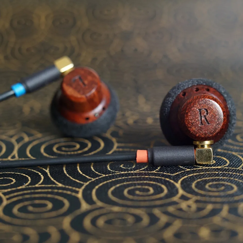 FENGRU DIY 14 3 мм плоские деревянные наушники HiFi с тяжелыми басами качественные
